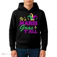 It's Mardi Gras Y'all New Orleans Celebration Kids Hoodie thumb 4