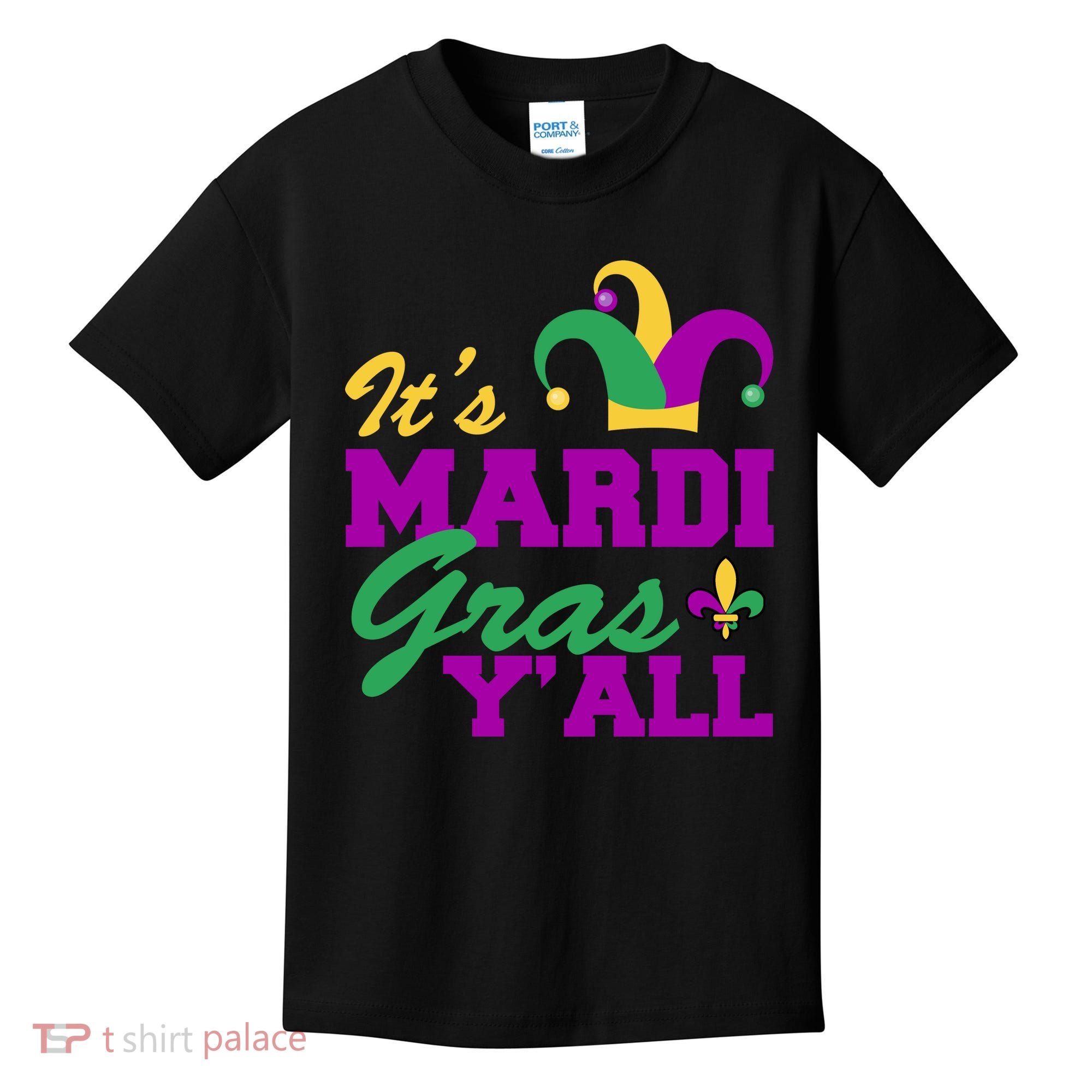 It's Mardi Gras Y'all New Orleans Celebration Kids T-Shirt
