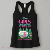 It's Me I'm Some Girls Go Camping And Drink Too Much Women's Tank Top thumb 3