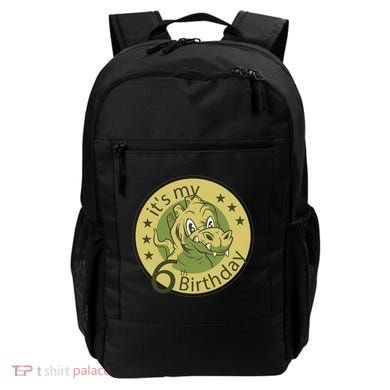 It's My 6th Birthday Dinosaur Backpack