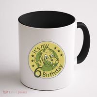 It's My 6th Birthday Dinosaur Coffee Mug thumb 1