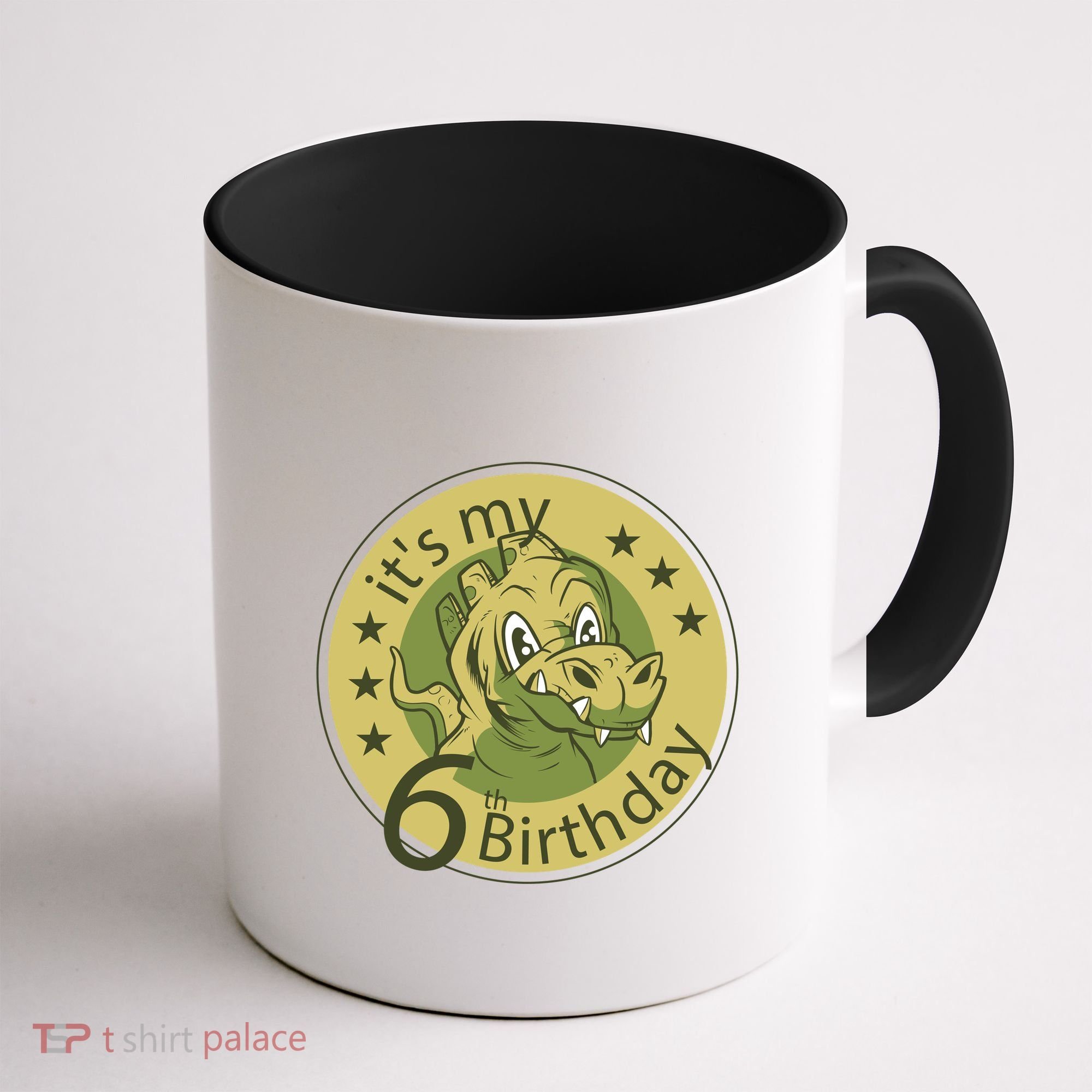 It's My 6th Birthday Dinosaur Coffee Mug