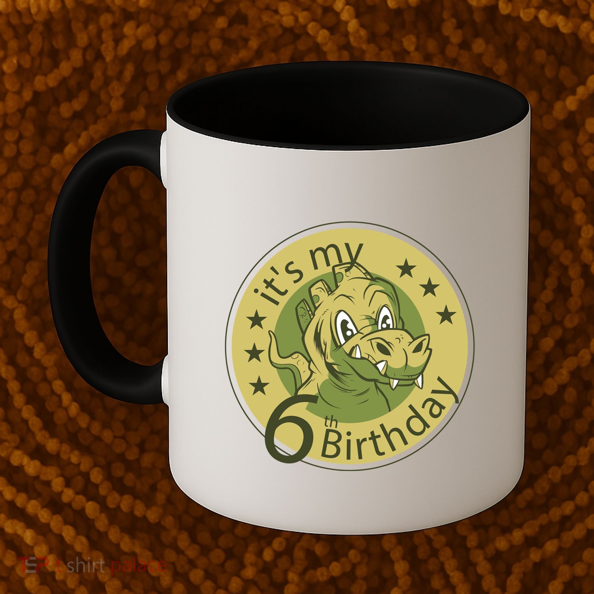 It's My 6th Birthday Dinosaur Coffee Mug