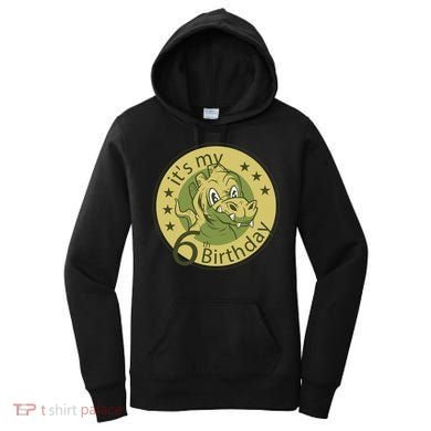 It's My 6th Birthday Dinosaur Women's Hoodie