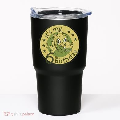 It's My 6th Birthday Dinosaur Tumbler