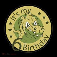 It's My 6th Birthday Dinosaur Ornament thumb 1