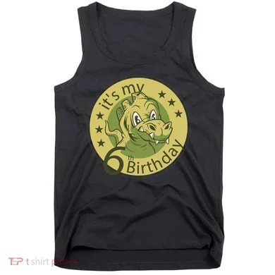 It's My 6th Birthday Dinosaur Tank Top