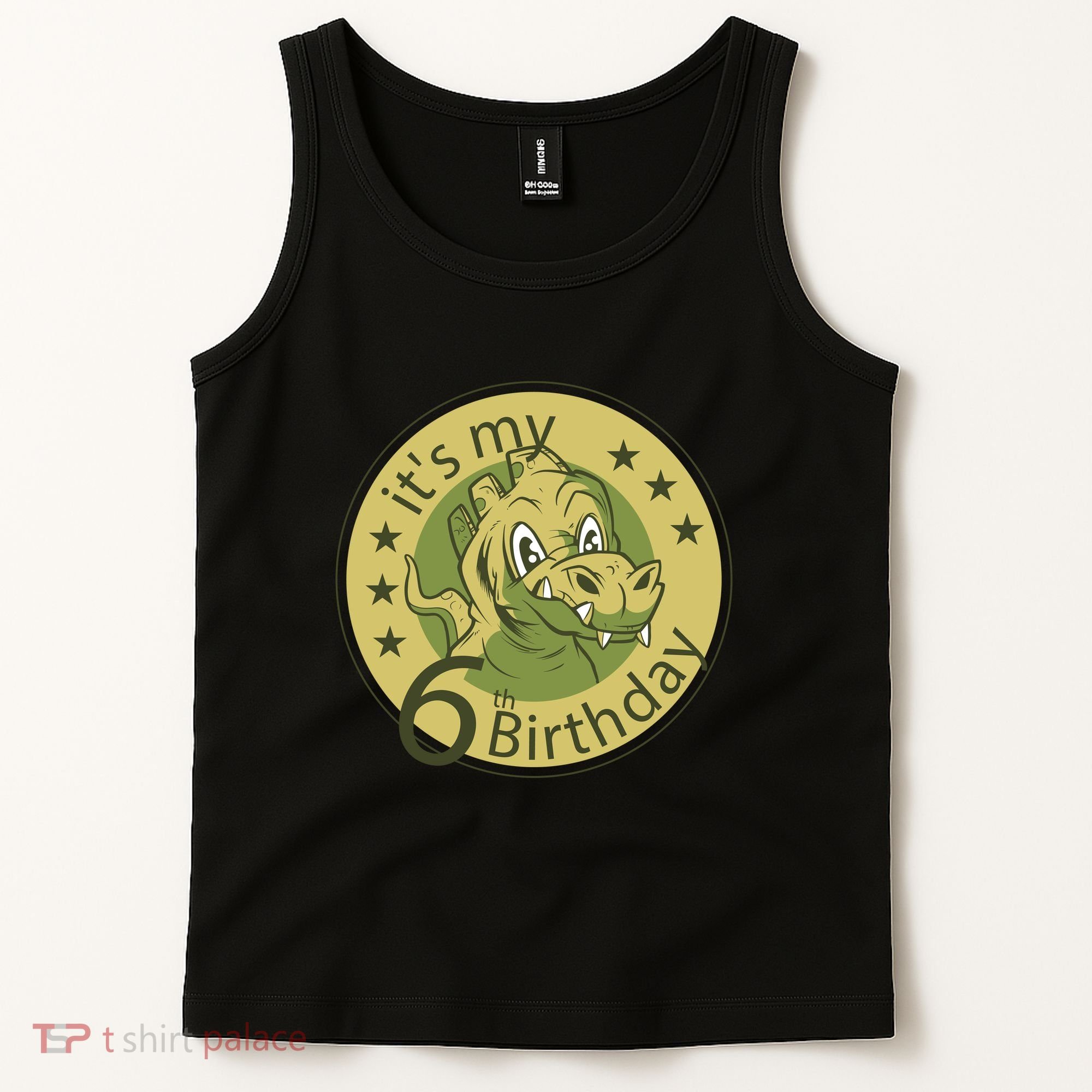 It's My 6th Birthday Dinosaur Tank Top