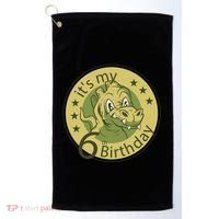 It's My 6th Birthday Dinosaur Golf Towel thumb 0