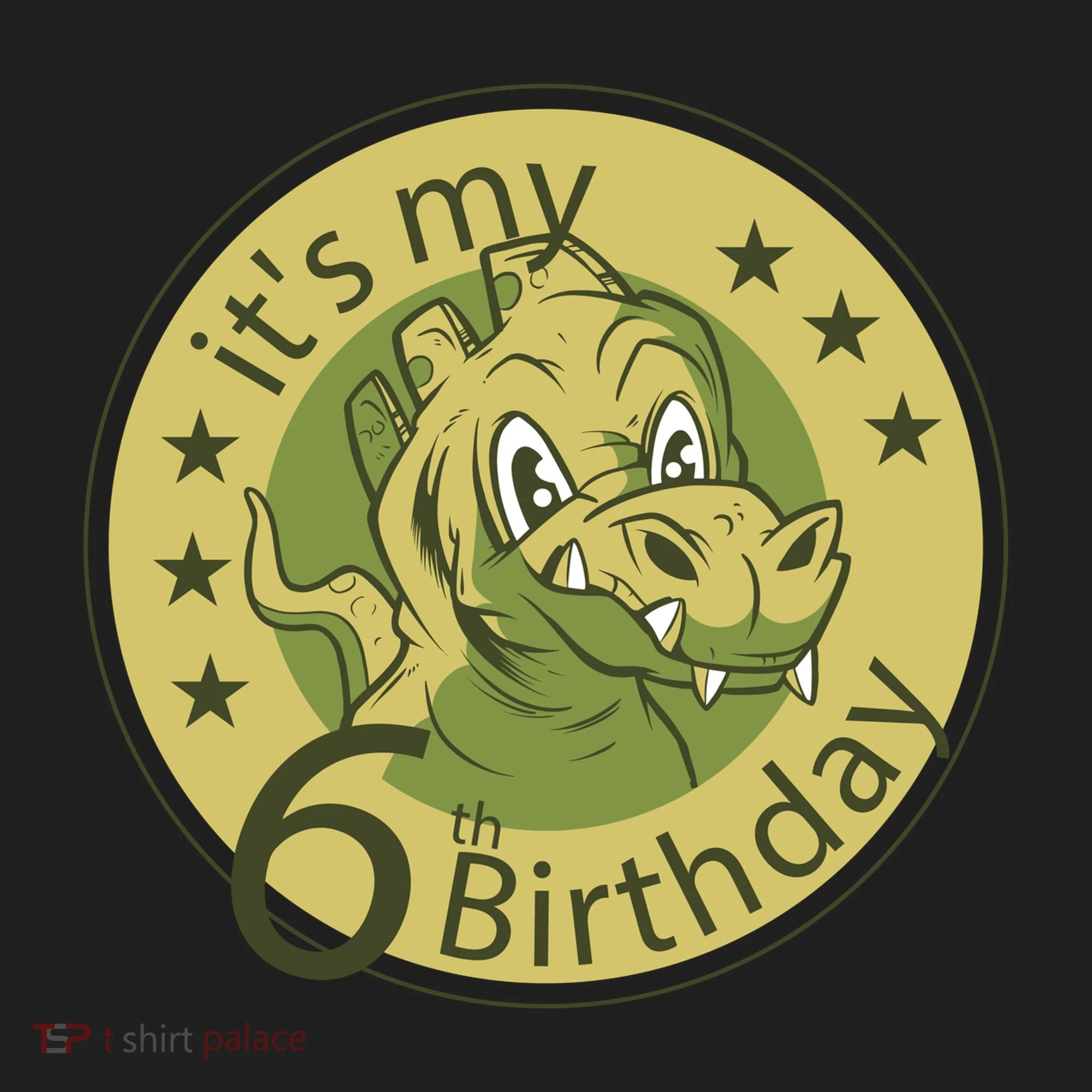 It's My 6th Birthday Dinosaur Golf Towel
