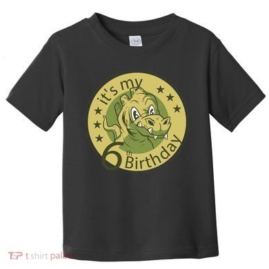 It's My 6th Birthday Dinosaur Toddler T-Shirt