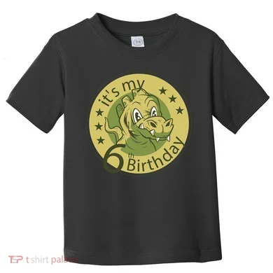 It's My 6th Birthday Dinosaur Toddler T-Shirt