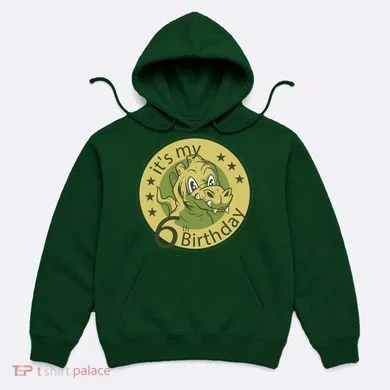 It's My 6th Birthday Dinosaur Hoodie