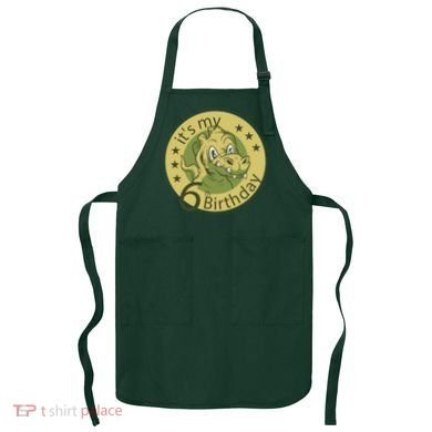 It's My 6th Birthday Dinosaur Apron