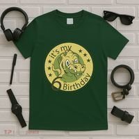 It's My 6th Birthday Dinosaur T-Shirt thumb 5