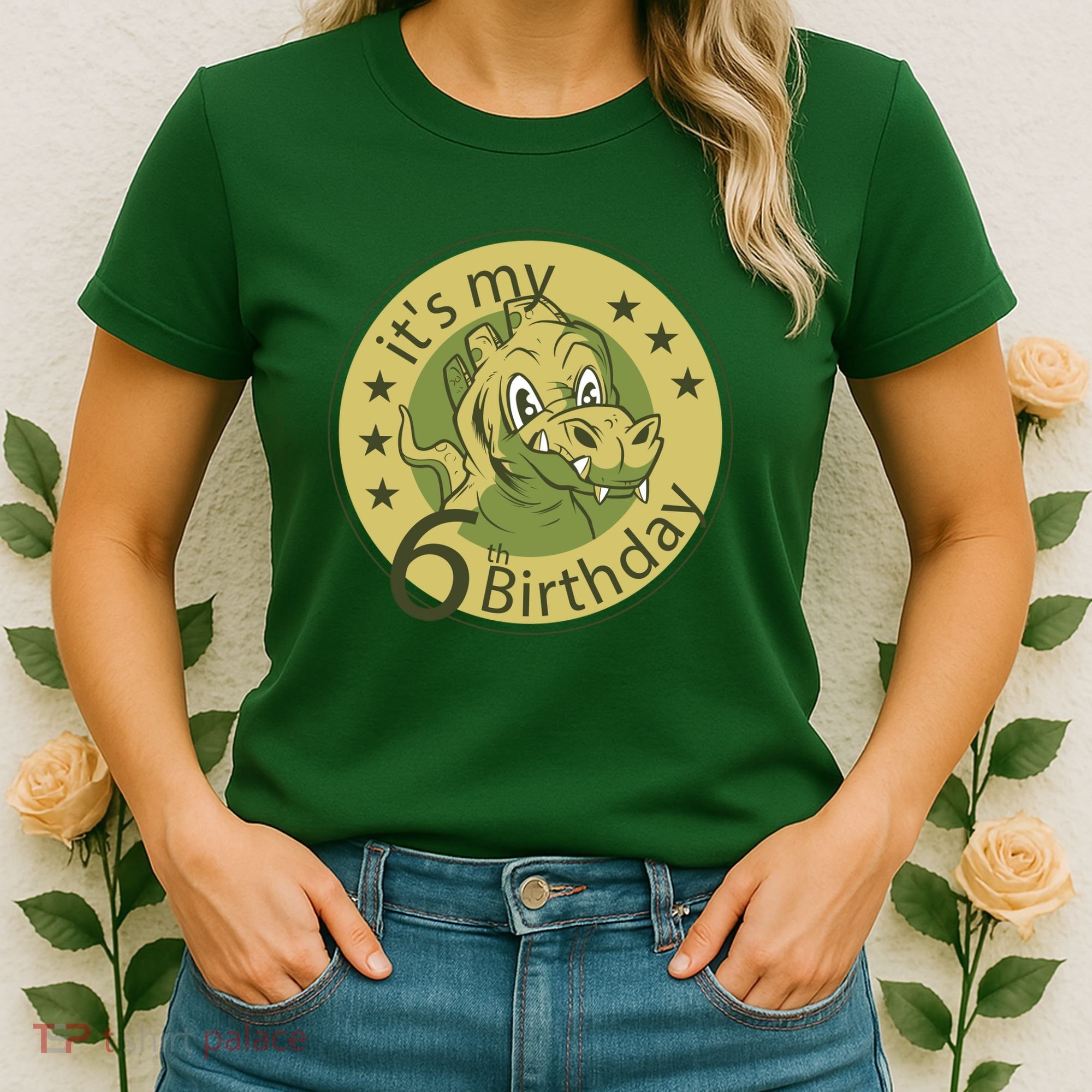 It's My 6th Birthday Dinosaur Women's T-Shirt