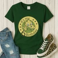 It's My 6th Birthday Dinosaur Women's T-Shirt thumb 3