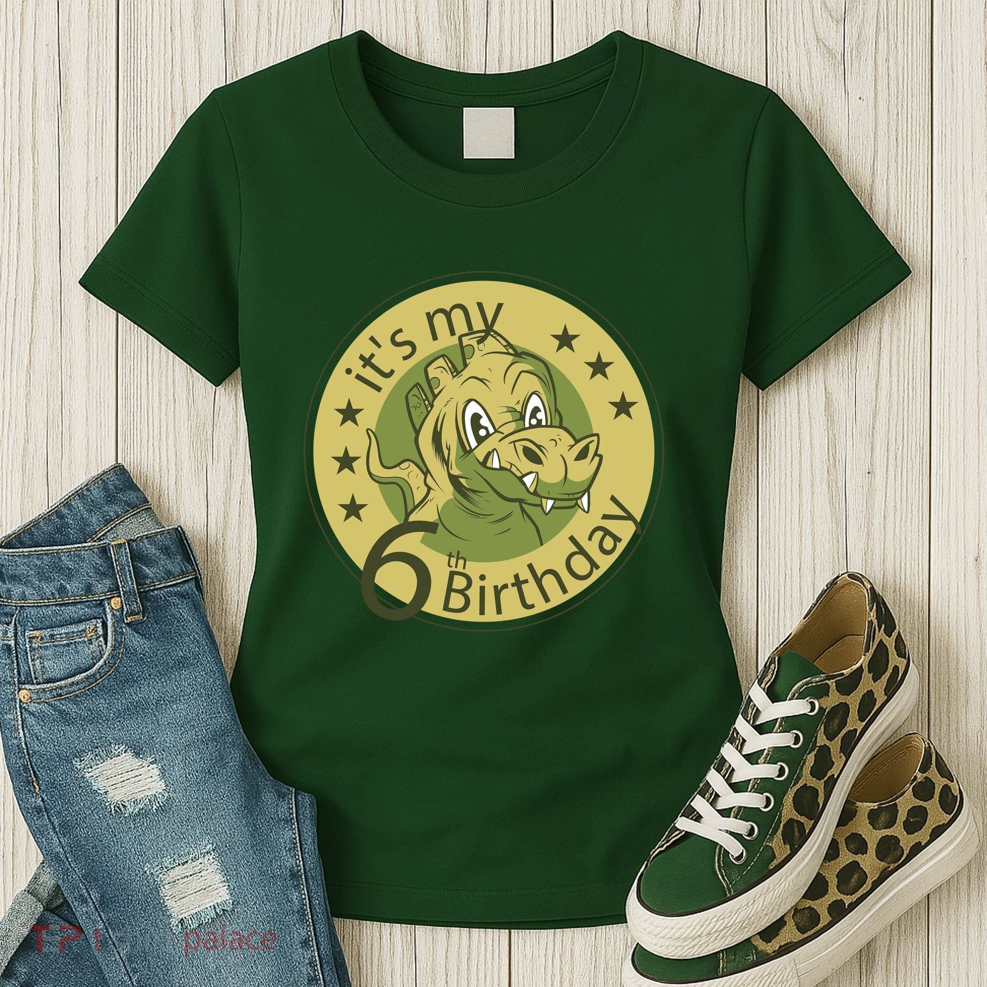It's My 6th Birthday Dinosaur Women's T-Shirt
