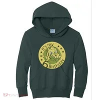 It's My 6th Birthday Dinosaur Kids Hoodie thumb 0