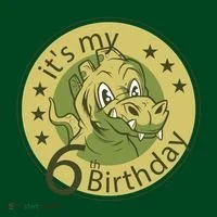It's My 6th Birthday Dinosaur Kids Hoodie thumb 2