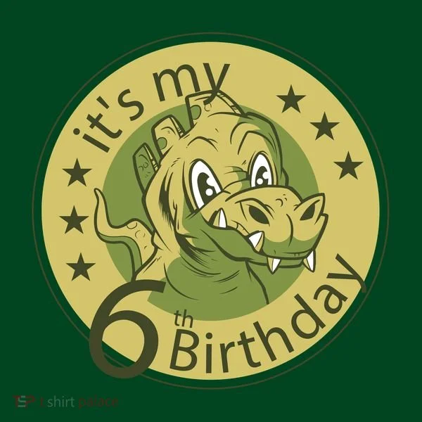 It's My 6th Birthday Dinosaur Kids Hoodie