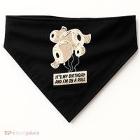 It's My Birthday And I'm On A Roll USA-Made Doggie Bandana thumb 0