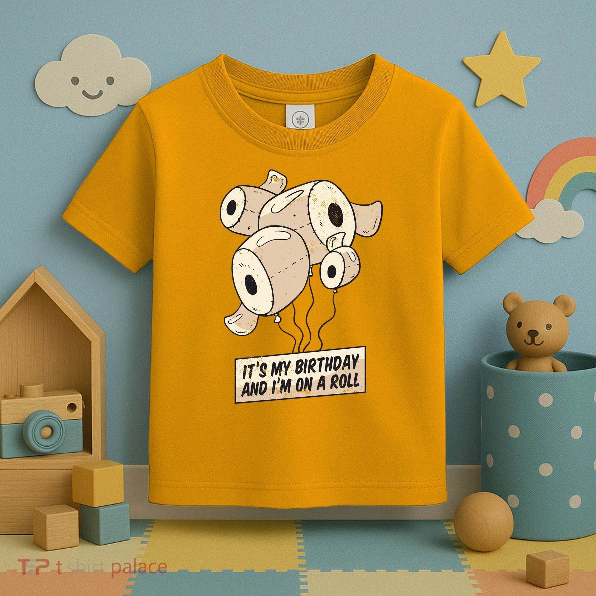 It's My Birthday And I'm On A Roll Toddler T-Shirt