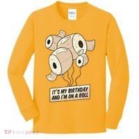 It's My Birthday And I'm On A Roll Kids Long Sleeve Shirt thumb 0