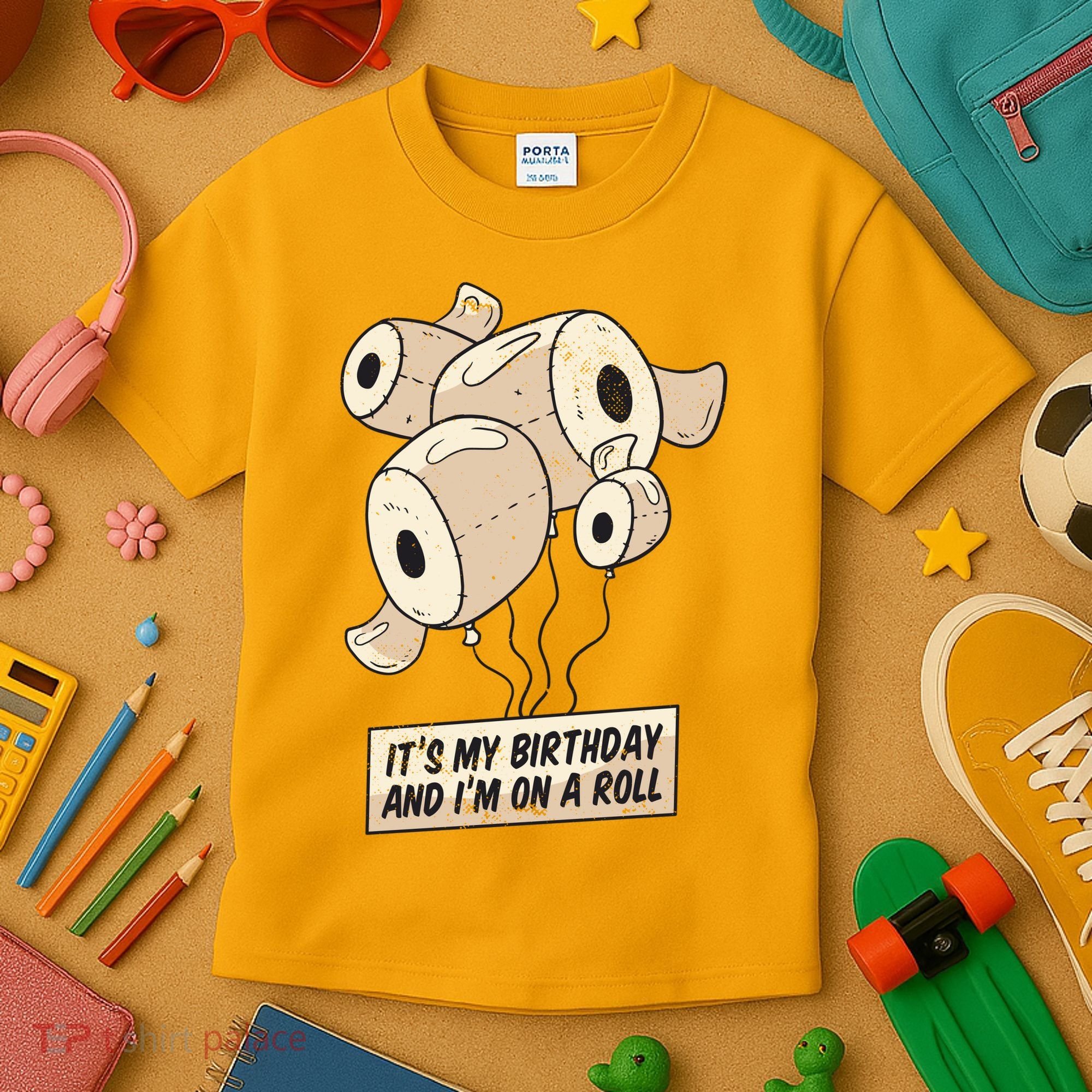 It's My Birthday And I'm On A Roll Kids T-Shirt