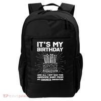 It's My Birthday Awesome Favorite Daughter Backpack thumb 0