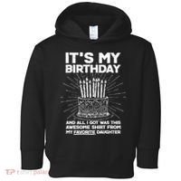 It's My Birthday Awesome Favorite Daughter Toddler Hoodie thumb 0
