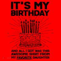 It's My Birthday Awesome Favorite Daughter Santa Hat thumb 1