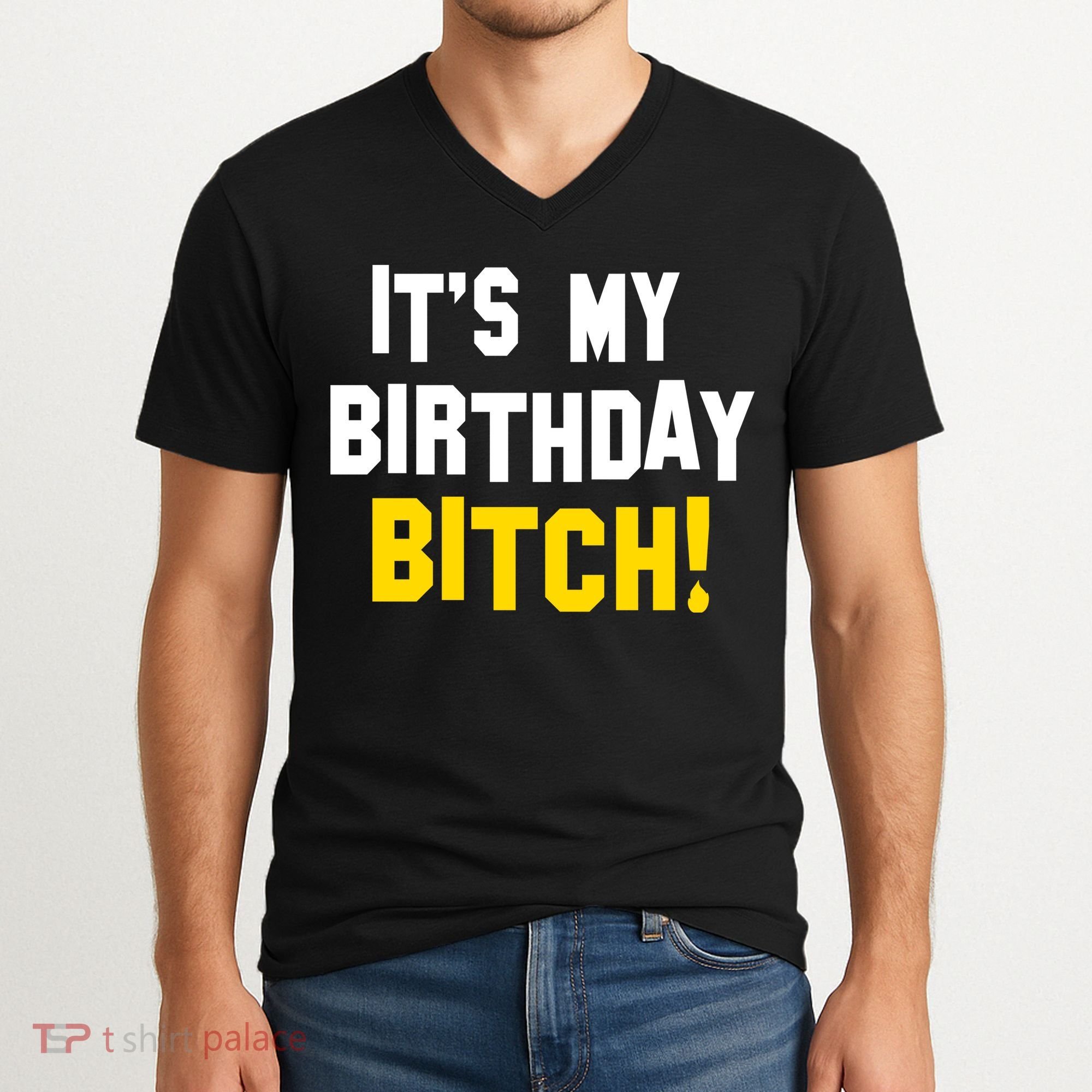It's My Birthday Bitch! V-Neck T-Shirt