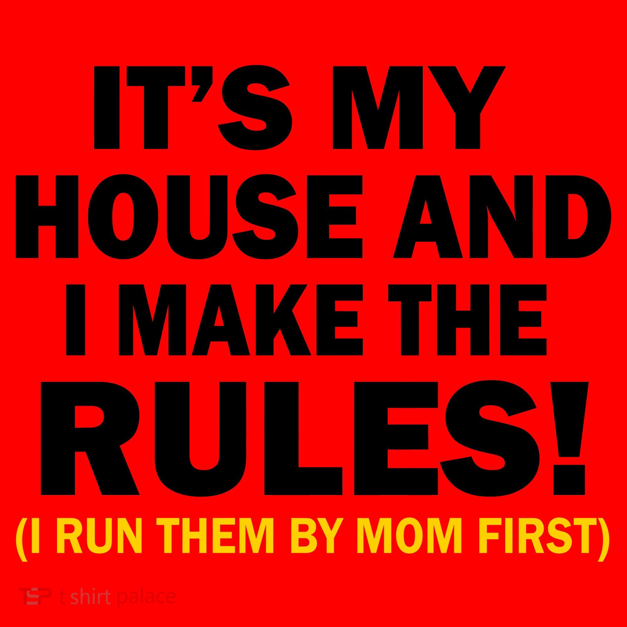 It's My House And I Make The Rules! Santa Hat