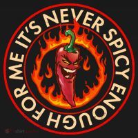 It's Never Spicy Enough For Me Evil Hot Chili Pepper Doggie Tank thumb 4