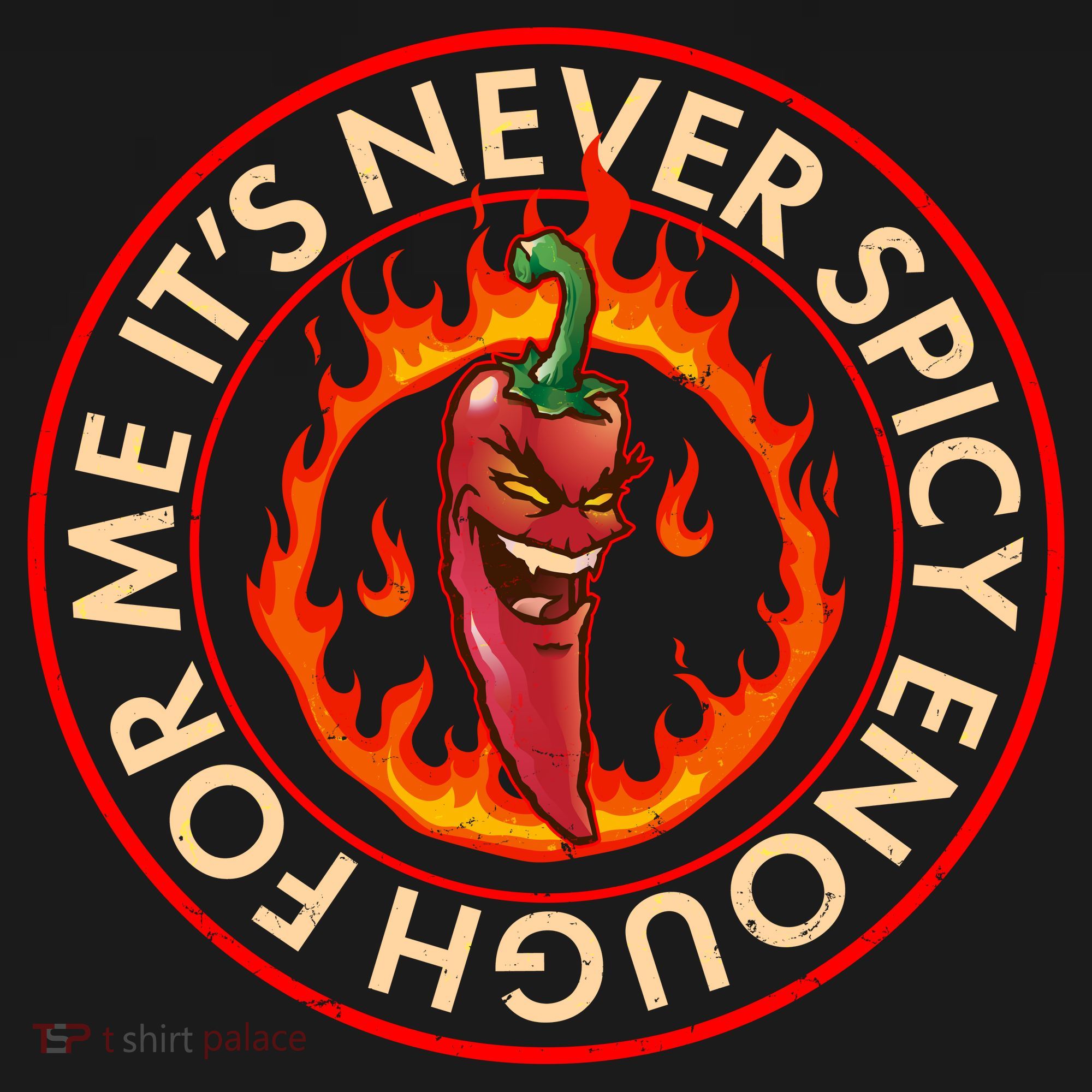 It's Never Spicy Enough For Me Evil Hot Chili Pepper Doggie Tank