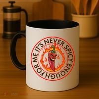 It's Never Spicy Enough For Me Evil Hot Chili Pepper Coffee Mug thumb 4