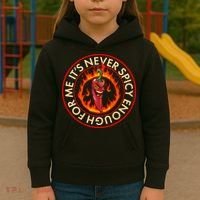 It's Never Spicy Enough For Me Evil Hot Chili Pepper Kids Hoodie thumb 3