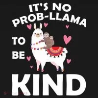 Its No Prob-Lama To Be Kind Women's Hoodie thumb 2