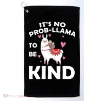 Its No Prob-Lama To Be Kind Golf Towel thumb 0
