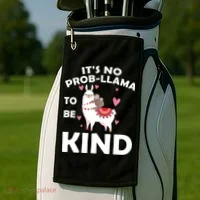 Its No Prob-Lama To Be Kind Golf Towel thumb 2