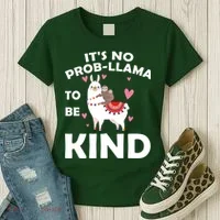 Its No Prob-Lama To Be Kind Women's T-Shirt thumb 3