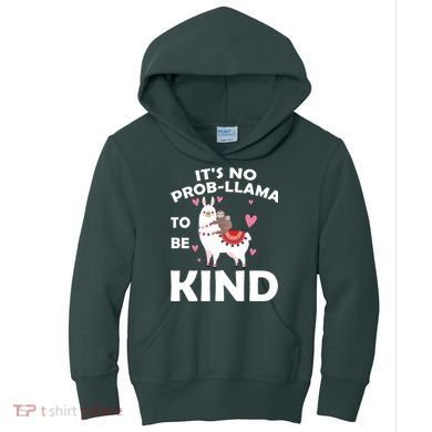 Its No Prob-Lama To Be Kind Kids Hoodie