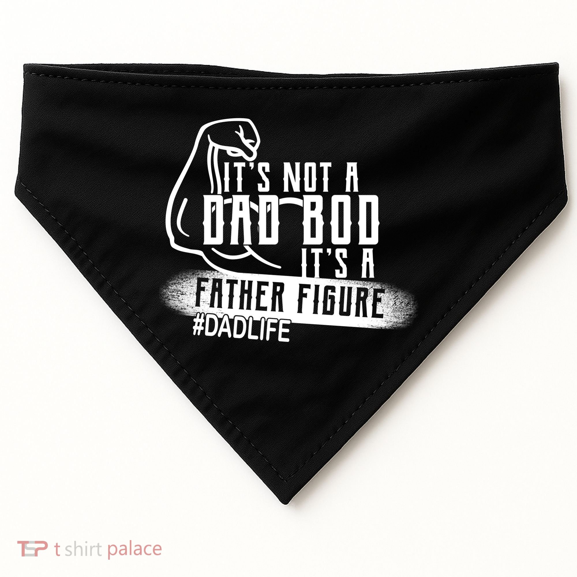 It's Not A Dad Bod Its A Father Figure USA-Made Doggie Bandana