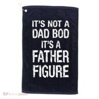It's Not A Dad Bod Its A Father Figure Fathers Day Golf Towel thumb 0
