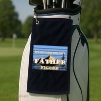 It's Not A Dad Bod Its A Father Figure Mountains Golf Towel thumb 2