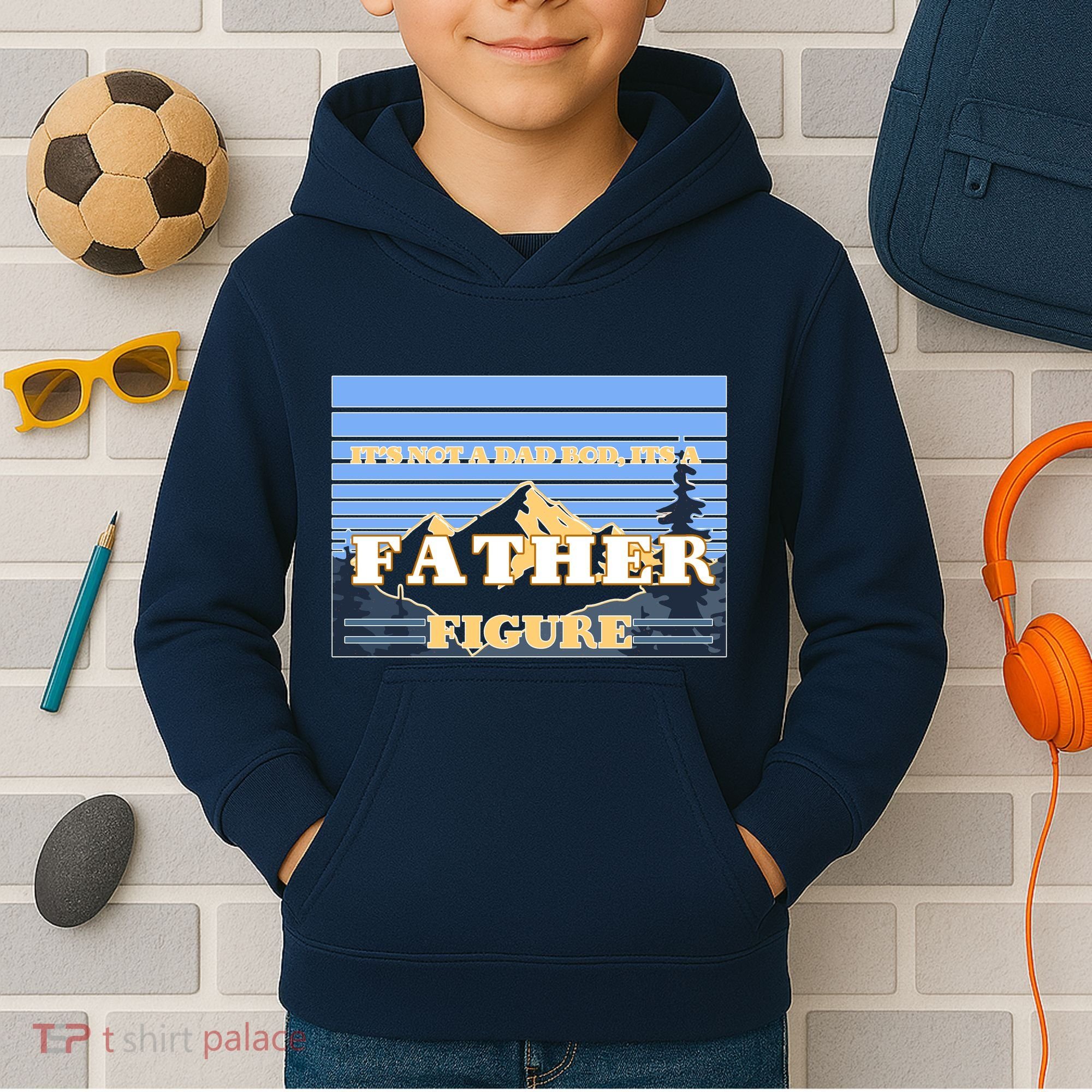 It's Not A Dad Bod Its A Father Figure Mountains Kids Hoodie