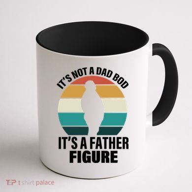 It's Not A Dad Bod It's A Father Figure Retro  Coffee Mug back