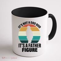 It's Not A Dad Bod It's A Father Figure Retro  Coffee Mug thumb 1