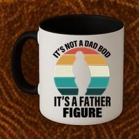 It's Not A Dad Bod It's A Father Figure Retro  Coffee Mug thumb 2
